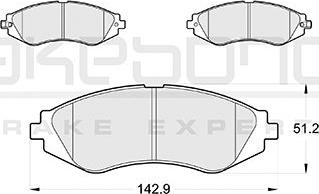 Akebono AN-8120K - Bremsbelagsatz, Scheibenbremse alexcarstop-ersatzteile.com