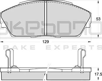 Akebono AN-230WK - Bremsbelagsatz, Scheibenbremse alexcarstop-ersatzteile.com