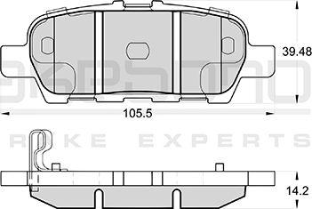 Akebono AN-768WKE - Bremsbelagsatz, Scheibenbremse alexcarstop-ersatzteile.com