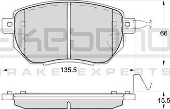 BOSCH 0 986 495 150 - Bremsbelagsatz, Scheibenbremse alexcarstop-ersatzteile.com