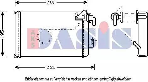 AKS Dasis 409200N - Wärmetauscher, Innenraumheizung alexcarstop-ersatzteile.com