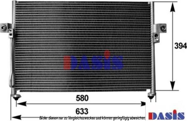 AKS Dasis 562180N - Kondensator, Klimaanlage alexcarstop-ersatzteile.com