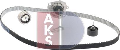 AKS Dasis 570344N - Wasserpumpe + Zahnriemensatz alexcarstop-ersatzteile.com