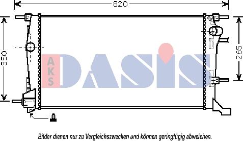 AKS Dasis 180065N - Kühler, Motorkühlung alexcarstop-ersatzteile.com