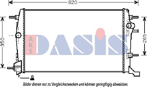 AKS Dasis 180067N - Kühler, Motorkühlung alexcarstop-ersatzteile.com