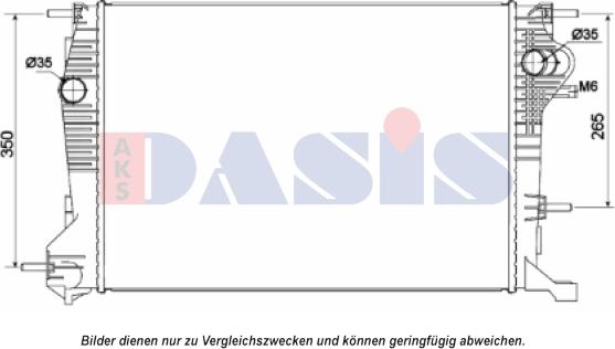 AKS Dasis 180103N - Kühler, Motorkühlung alexcarstop-ersatzteile.com