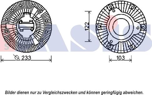 AKS Dasis 138023N - Kupplung, Kühlerlüfter alexcarstop-ersatzteile.com