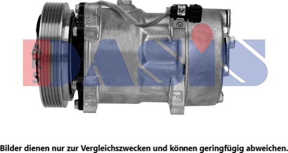 AKS Dasis 850595N - Kompressor, Klimaanlage alexcarstop-ersatzteile.com