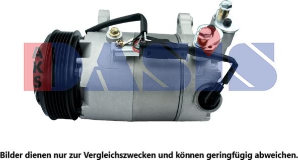 AKS Dasis 850198N - Kompressor, Klimaanlage alexcarstop-ersatzteile.com