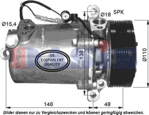 AKS Dasis 851535N - Kompressor, Klimaanlage alexcarstop-ersatzteile.com