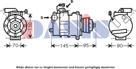 AKS Dasis 851661N - Kompressor, Klimaanlage alexcarstop-ersatzteile.com