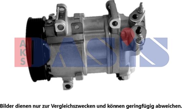 AKS Dasis 851865N - Kompressor, Klimaanlage alexcarstop-ersatzteile.com