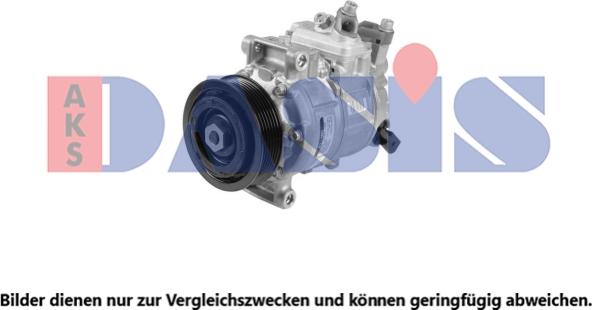 AKS Dasis 853007N - Kompressor, Klimaanlage alexcarstop-ersatzteile.com