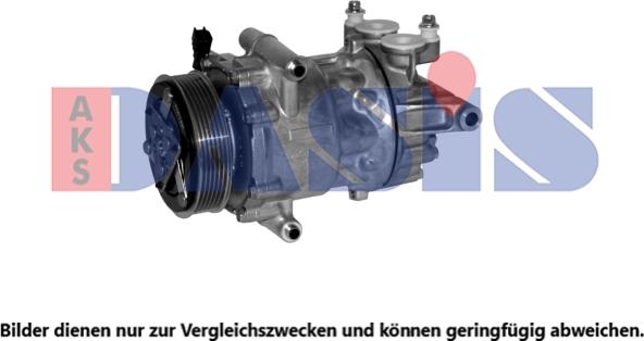 AKS Dasis 853129N - Kompressor, Klimaanlage alexcarstop-ersatzteile.com