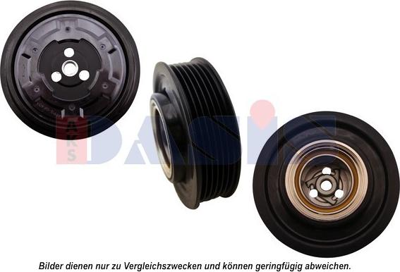 AKS Dasis 852465N - Magnetkupplung, Klimakompressor alexcarstop-ersatzteile.com