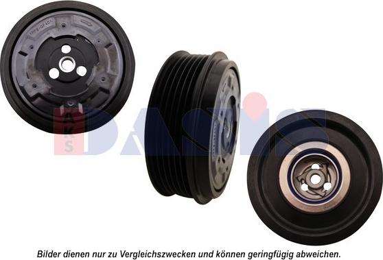 AKS Dasis 852472N - Magnetkupplung, Klimakompressor alexcarstop-ersatzteile.com