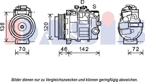 AKS Dasis 852604N - Kompressor, Klimaanlage alexcarstop-ersatzteile.com