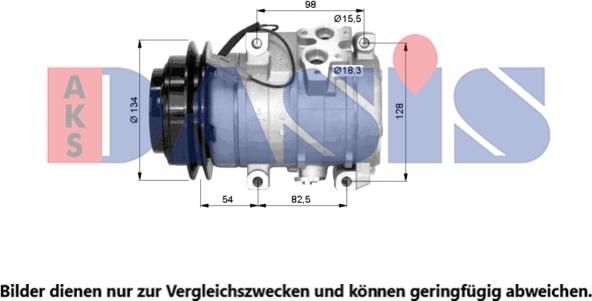 AKS Dasis 852600N - Kompressor, Klimaanlage alexcarstop-ersatzteile.com