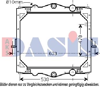 AKS Dasis 290013N - Kühler, Motorkühlung alexcarstop-ersatzteile.com