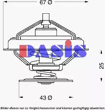 AKS Dasis 750909N - Thermostat, Kühlmittel alexcarstop-ersatzteile.com