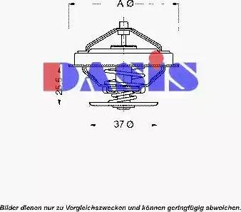 AKS Dasis 750715N - Thermostat, Kühlmittel alexcarstop-ersatzteile.com