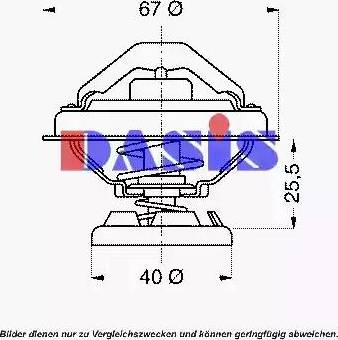 AKS Dasis 751904N - Thermostat, Kühlmittel alexcarstop-ersatzteile.com