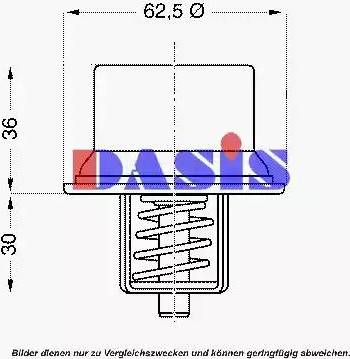 AKS Dasis 751987N - Thermostat, Kühlmittel alexcarstop-ersatzteile.com