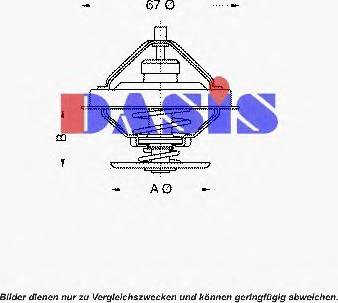 AKS Dasis 751599N - Thermostat, Kühlmittel alexcarstop-ersatzteile.com