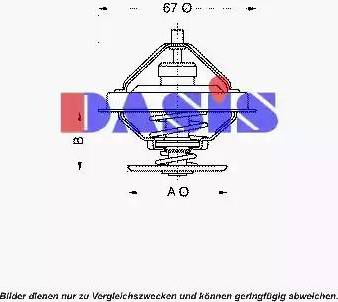 AKS Dasis 751896N - Thermostat, Kühlmittel alexcarstop-ersatzteile.com