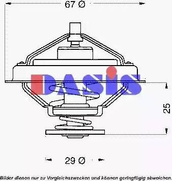 AKS Dasis 751898N - Thermostat, Kühlmittel alexcarstop-ersatzteile.com