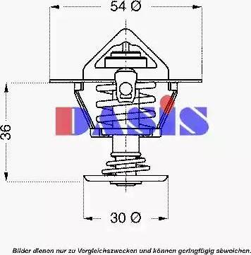 AKS Dasis 751821N - Thermostat, Kühlmittel alexcarstop-ersatzteile.com