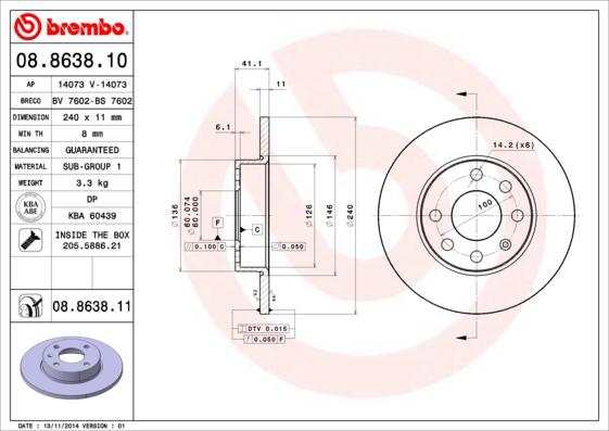 AP 14073 - Bremsscheibe alexcarstop-ersatzteile.com