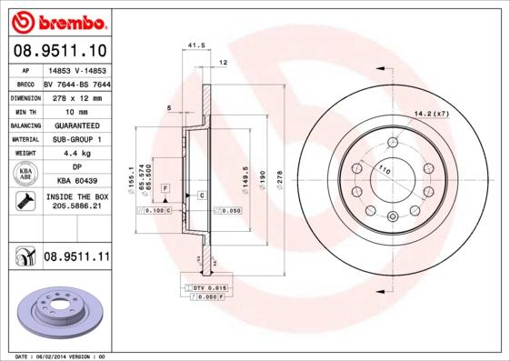 AP 14853 - Bremsscheibe alexcarstop-ersatzteile.com