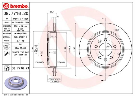 AP 14801 - Bremsscheibe alexcarstop-ersatzteile.com