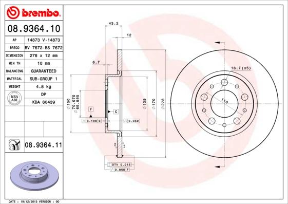 AP 14873 - Bremsscheibe alexcarstop-ersatzteile.com