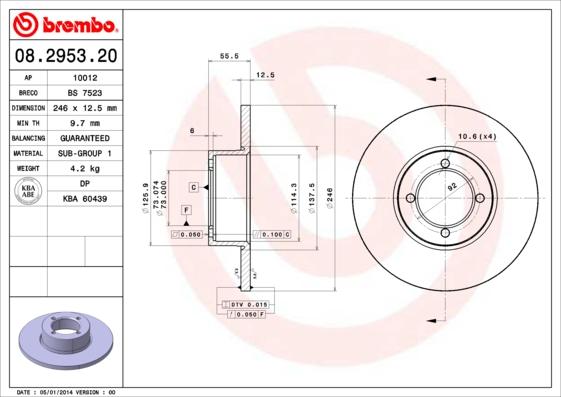 AP 10012 - Bremsscheibe alexcarstop-ersatzteile.com