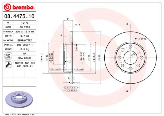 AP 10170 - Bremsscheibe alexcarstop-ersatzteile.com