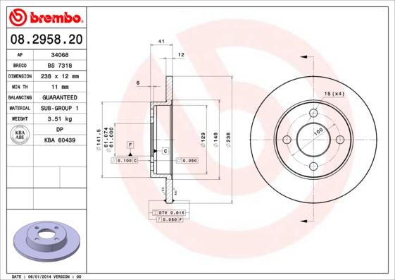 AP 34068 - Bremsscheibe alexcarstop-ersatzteile.com