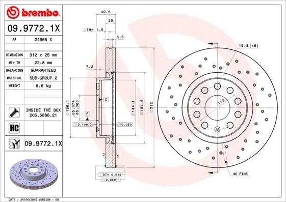 AP 24966 X - Bremsscheibe alexcarstop-ersatzteile.com