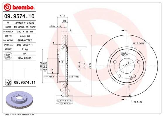 AP 24933 - Bremsscheibe alexcarstop-ersatzteile.com