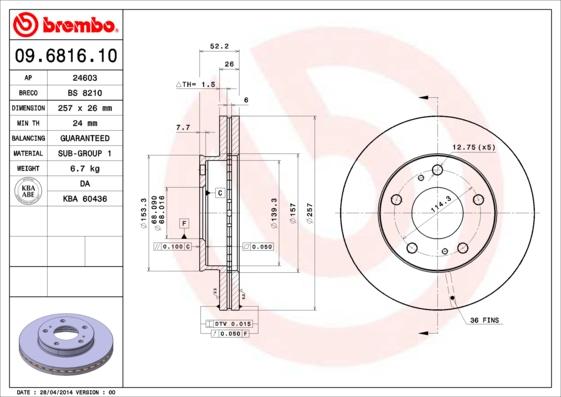 AP 24603 - Bremsscheibe alexcarstop-ersatzteile.com