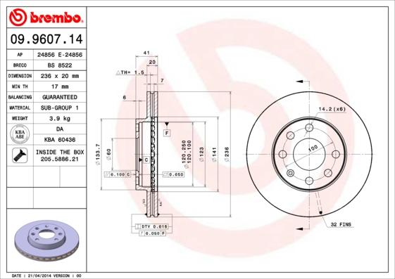 AP 24856 E - Bremsscheibe alexcarstop-ersatzteile.com