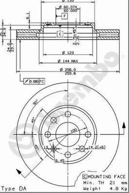 AP 24738 V - Bremsscheibe alexcarstop-ersatzteile.com