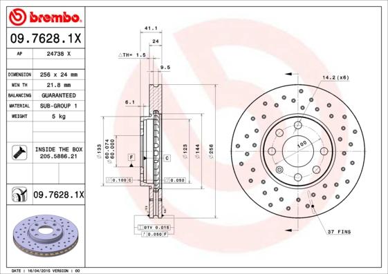 AP 24738 X - Bremsscheibe alexcarstop-ersatzteile.com