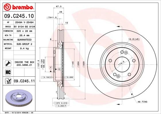 AP 25494 V - Bremsscheibe alexcarstop-ersatzteile.com