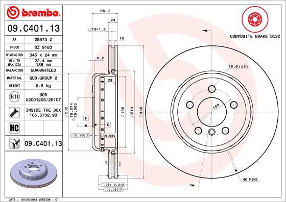 AP 25573 Z - Bremsscheibe alexcarstop-ersatzteile.com