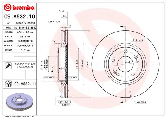 AP 25230 - Bremsscheibe alexcarstop-ersatzteile.com