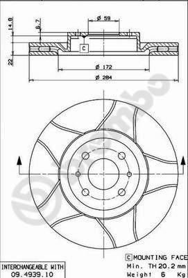 AP X 24242 - Bremsscheibe alexcarstop-ersatzteile.com