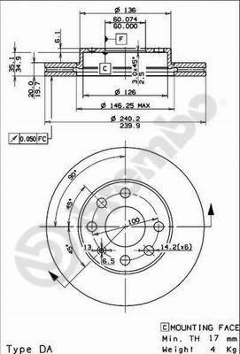 AP X 24221 - Bremsscheibe alexcarstop-ersatzteile.com