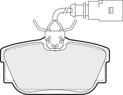 VAICO V10-8150-1 - Bremsbelagsatz, Scheibenbremse alexcarstop-ersatzteile.com